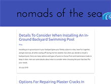 Tablet Screenshot of nomadsofthesea.com